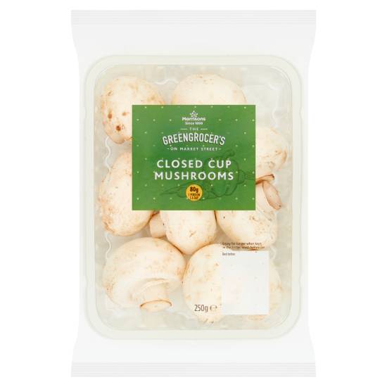 Morrisons the Greengrocer's on Market Street Closed Cup Mushrooms