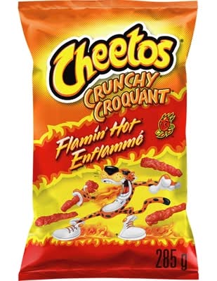 Cheetos croustilles croquantes enflammé - crunchy flamin' hot chips (fromage)