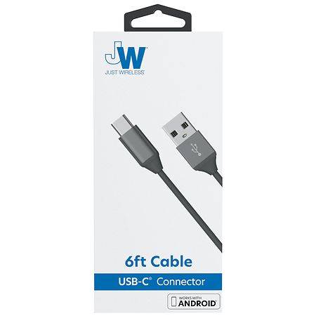 Just Wireless Usb Type C Cable 6 Foot