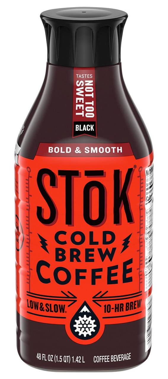 Stok Coffee Beverage, Cold Brew, Bold & Smooth, Black