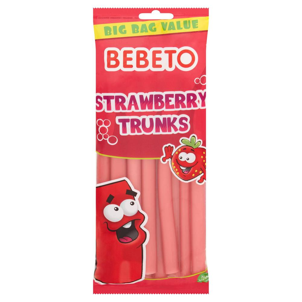 Bebeto Strawberry, Trunks Soft Candy (220g)