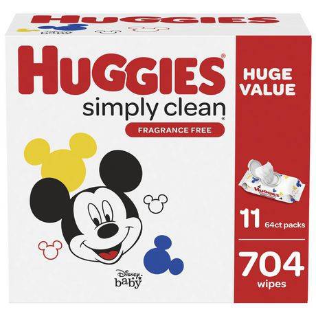 Huggies Simply Clean Fragrance Free Wipes