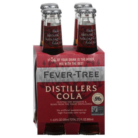 Fever-Tree Distillers Cola Mixer (4 ct, 6.8 fl oz)