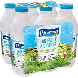 Pâturages - Lait Facile à digérer Réduit en lactose