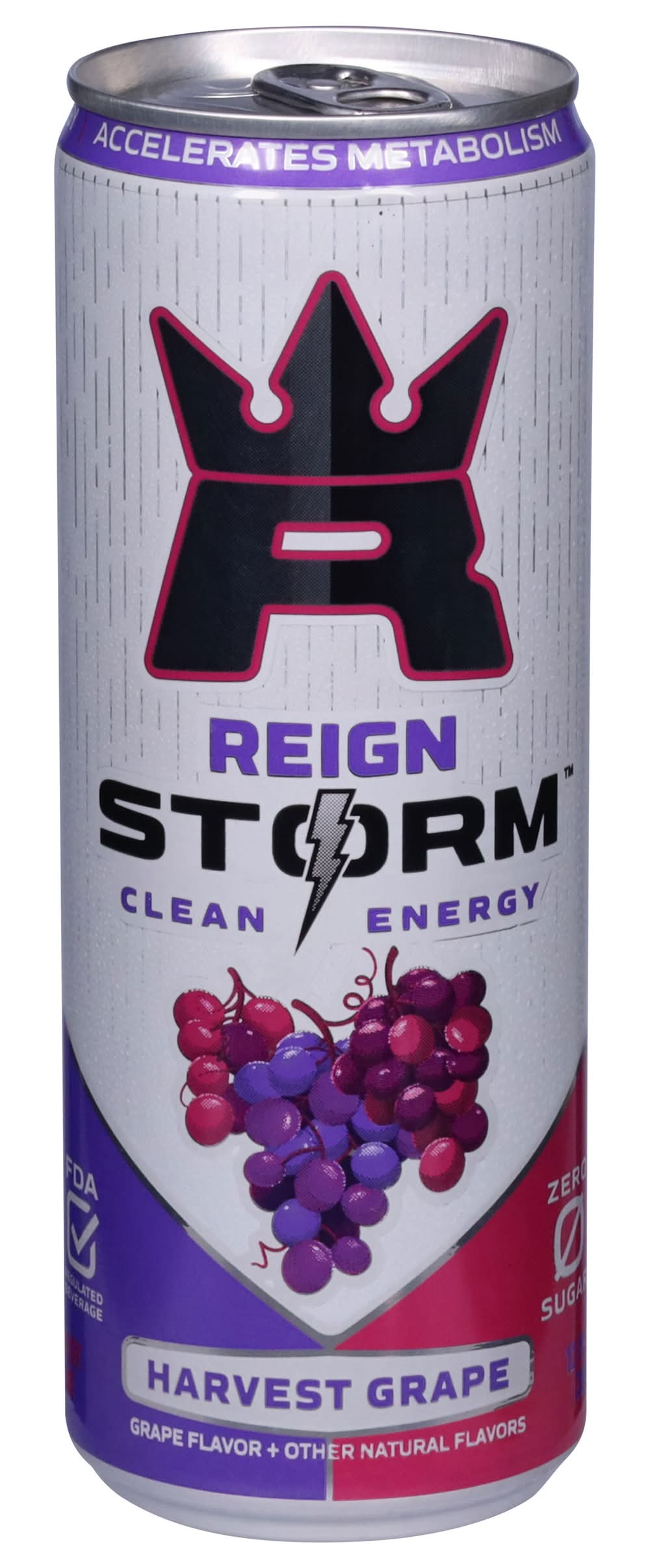 Reign Storm Harvest Energy Drink, Grape (12 fl oz)