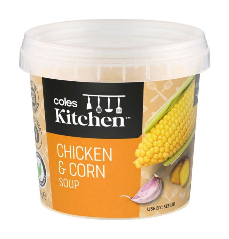 Coles Kitchen Soup, Chicken & Corn (300g)
