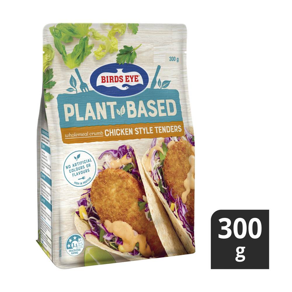 Birds Eye Plant Based Wholemeal Crumb Chicken Tenders 300g