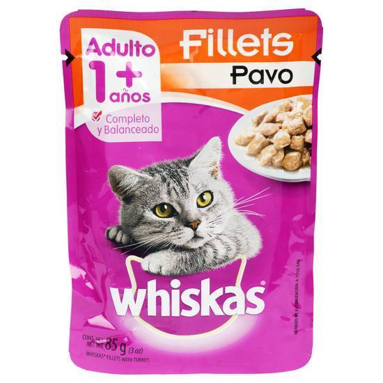 Whiskas alimento húmedo para gato fillets de pavo