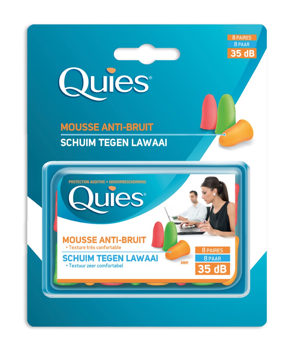 Quies - Protections auditives en mousse fluo (8)