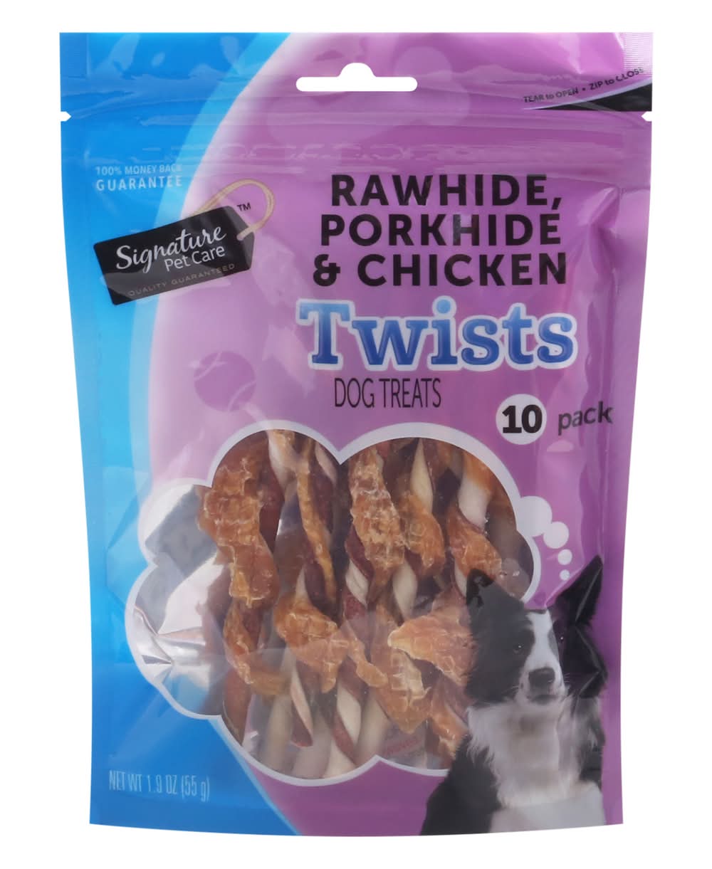 Priority Pet Care Pork Beef & Chicken Twists Dog Treats (1.9 oz, 10 ct)