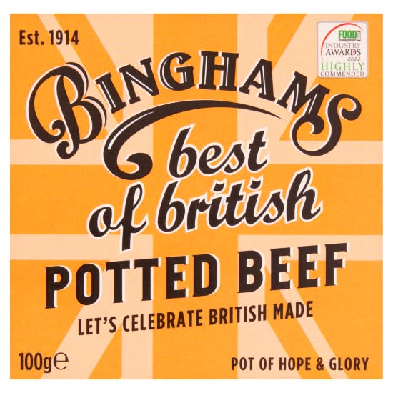Binghams Best Of British Potted Beef (100g)