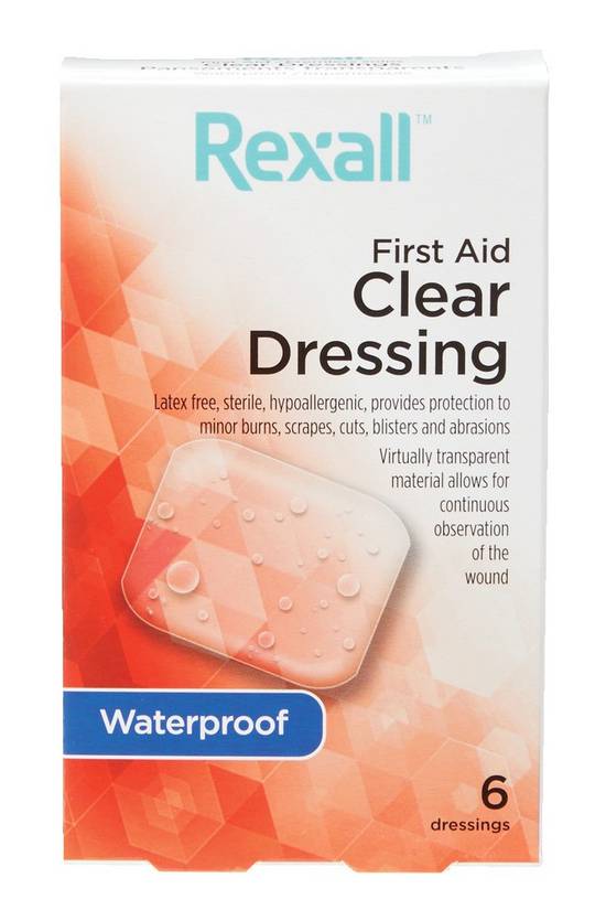 Rexall Clear Waterproof Dressings (6 units)