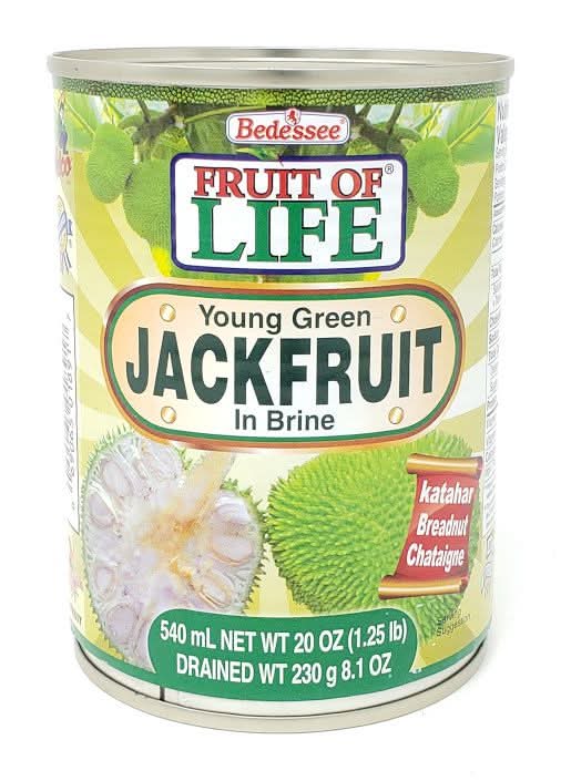 Bedessee Young Green Jackfruit in Brine (540 ml)
