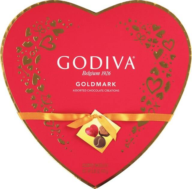 Godiva Heart, 14 ct, 5.25 oz