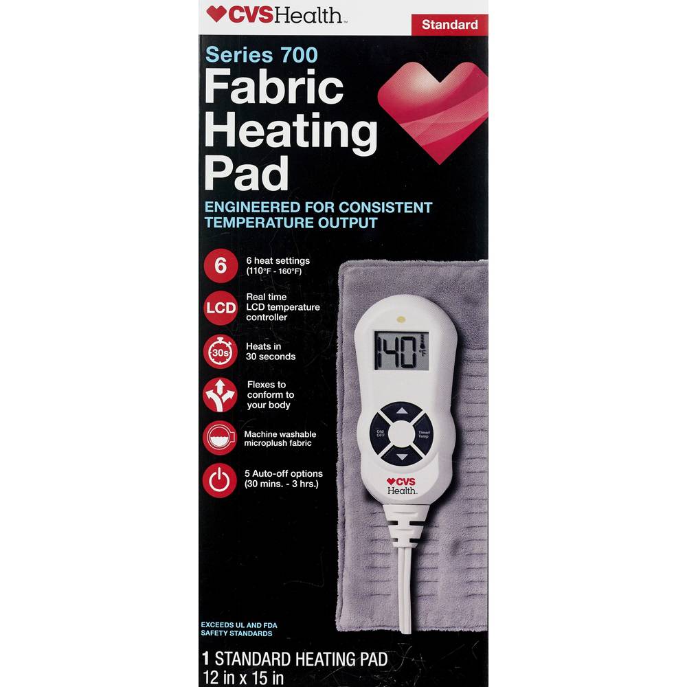 CVS Health Series 700 Fabric Heating Pad