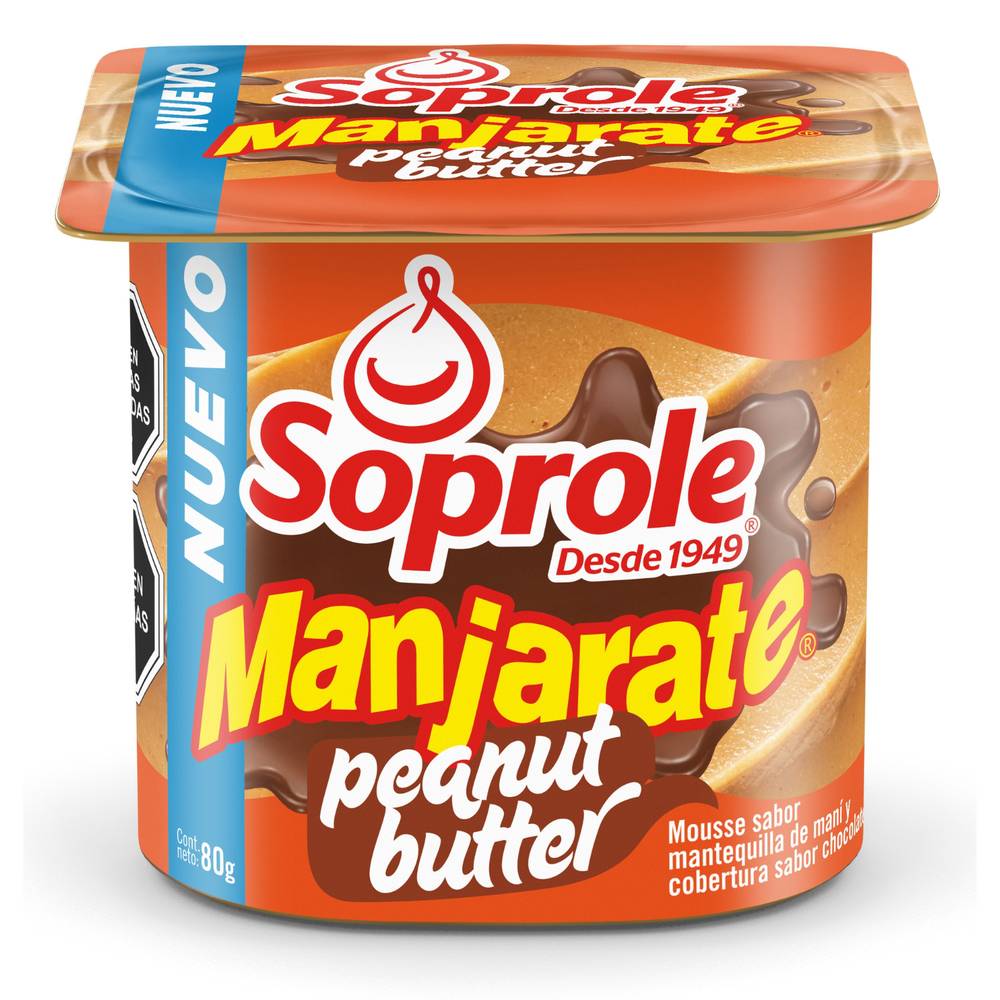 Soprole postre manjarate mantequilla de maní