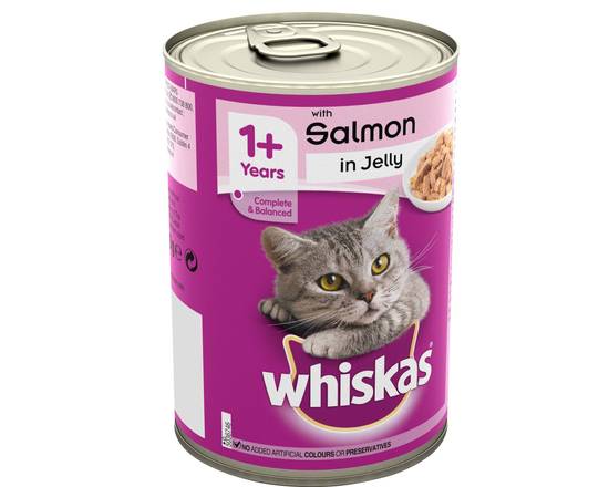 WHISKAS SALMON IN JELLY (400G)