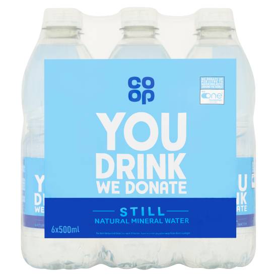 Co-op Natural Mineral Water Still (6 x 500ml)