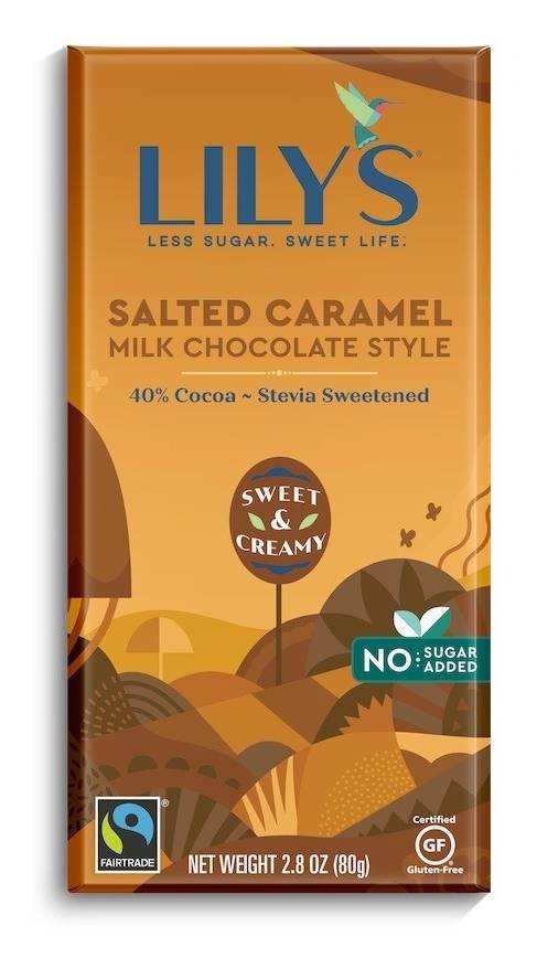 Lily's Sweets Salted Caramel Milk Chocolate Style Bar (80 g)