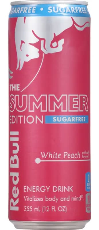 Red Bull Summer Edition Sugarfree White Peach