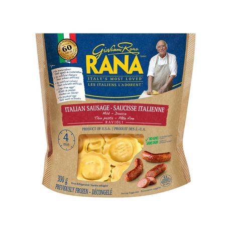Rana ravioli (saucisse italienne)