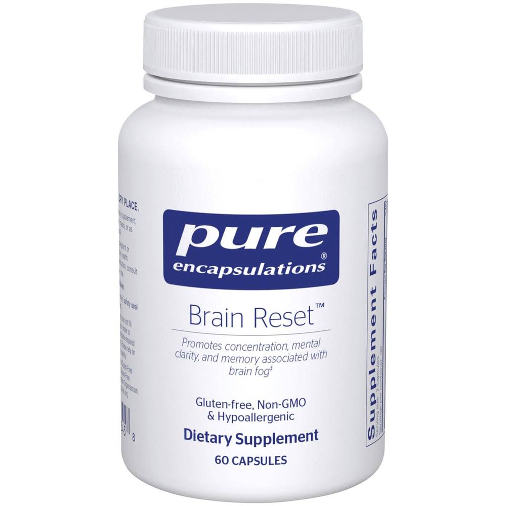 Brain Reset - Supports Mental Clarity, Concentration & Memory (60 Capsules)