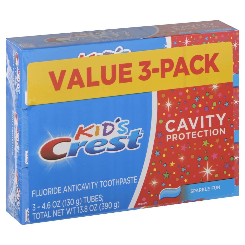 CREST Kid's Cavity Protection Toothpaste (3 ct)