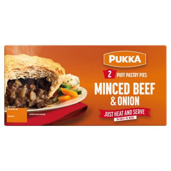 Pukka Minced Beef & Onion Puff Pastry Pies (2 ct)