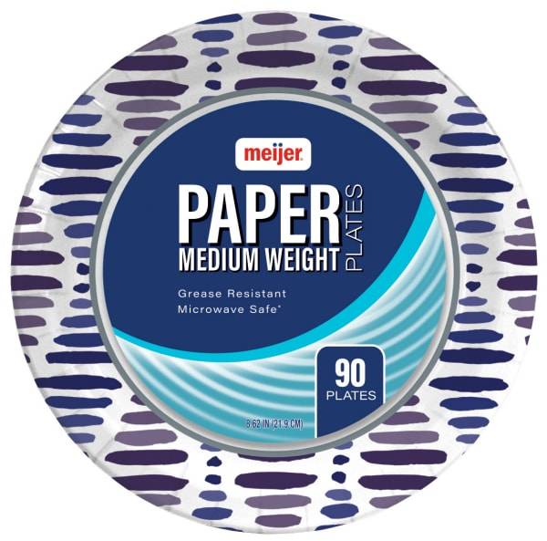 Meijer 8-5/8'' Paper Plates (90 ct)