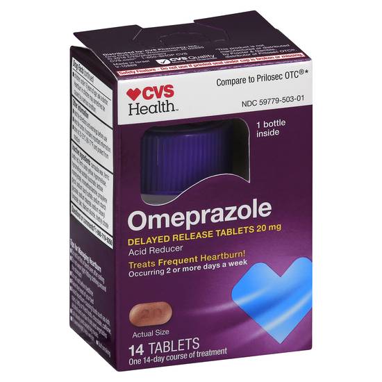 Cvs Health Omeprazole 20 mg Delayed Release Tablets