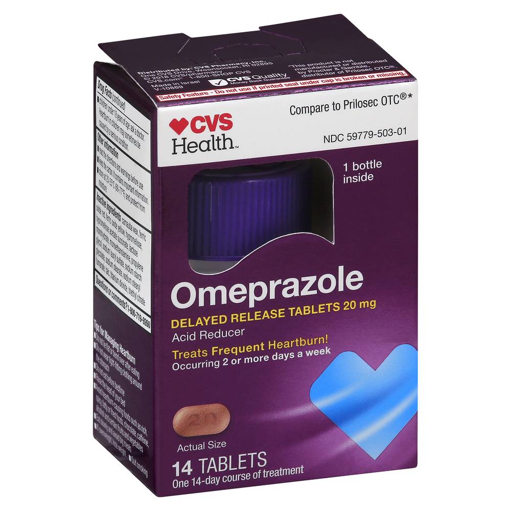 CVS Pharmacy Health Omeprazole 20 mg Delayed Release Tablets (1.12 oz)