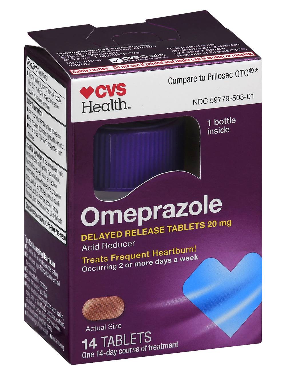 CVS Pharmacy Health Omeprazole 20 mg Delayed Release Tablets (1.12 oz)