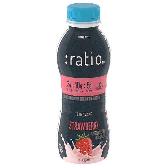 Ratio Keto Friendly Strawberry Flavored Dairy Drink