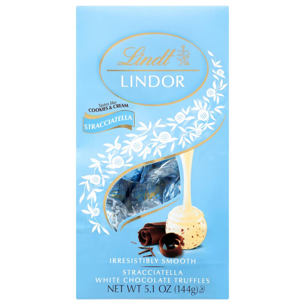 Lindt Lindor Stracciatella White Chocolate Truffles
