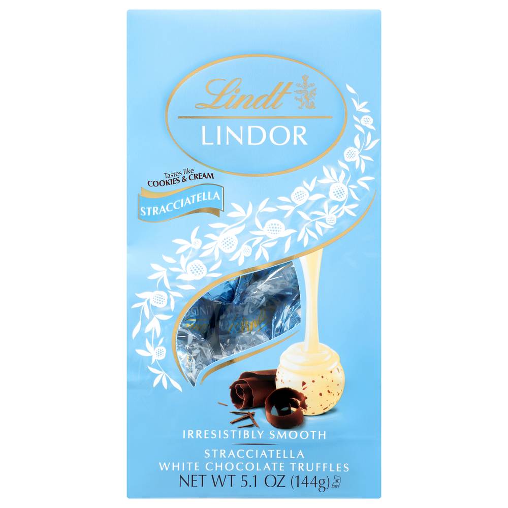 Lindt Lindor Stracciatella White Chocolate Truffles (5.1 oz)