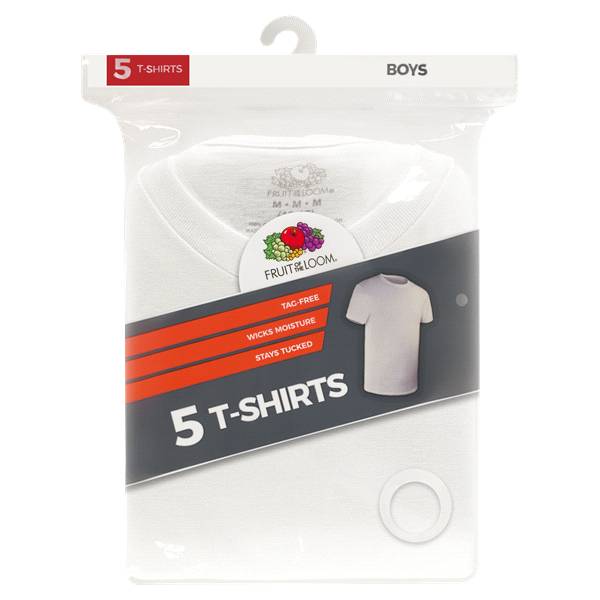 FOL 5PK CREW T-SHIRT 5P53TG WHITE M