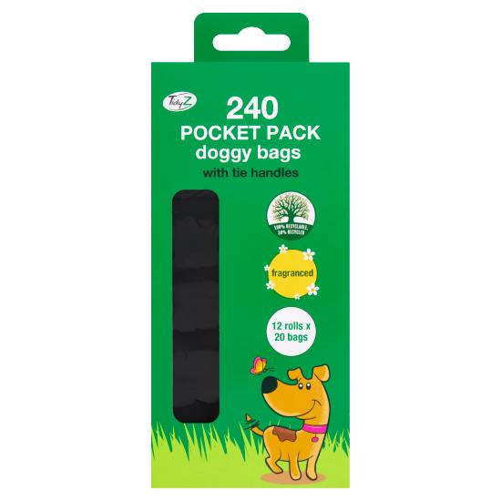 Tidyz Pocket pack Doggy Bags(240Ct)