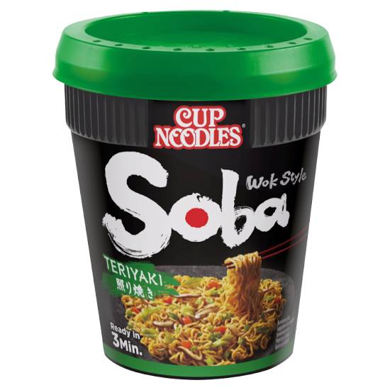 Nissin Soba Teriyaki Instant Wok Style Noodles Pot