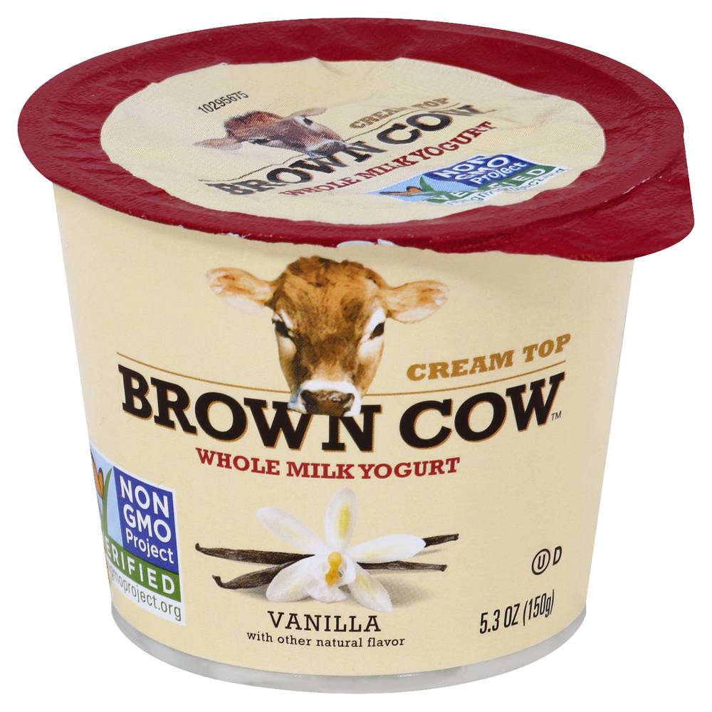 Brown Cow Vanilla Flavored Whole Milk Yogurt (5.3 oz)