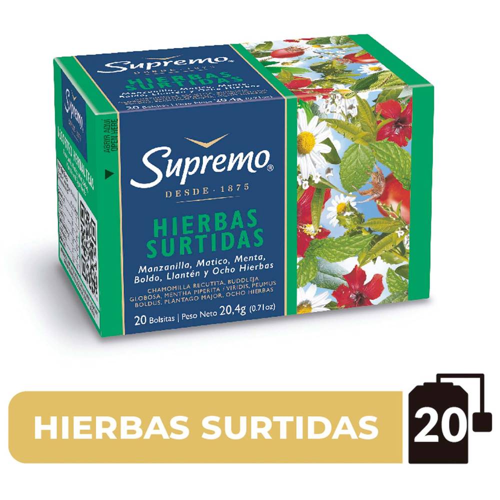 Supremo hierbas surtidas (caja 20 u x 20.4 g)
