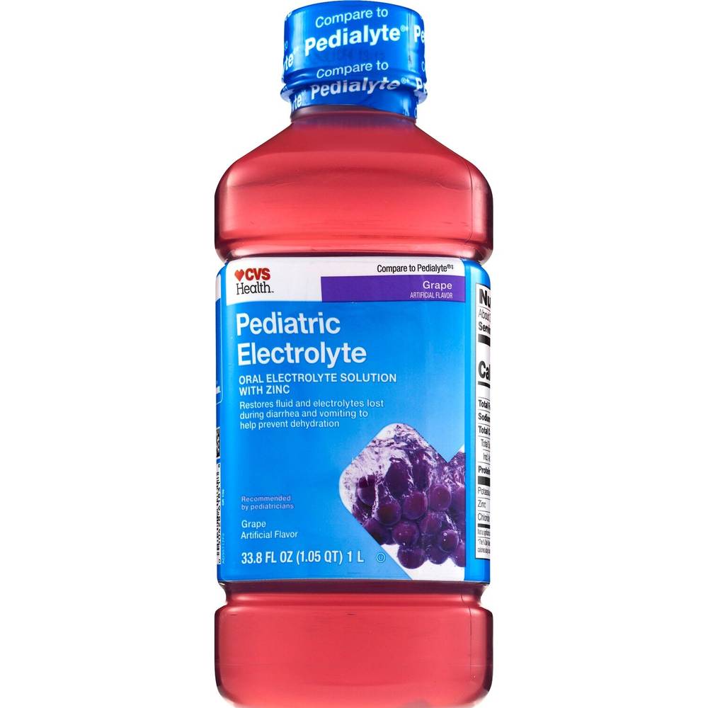 CVS Health Pediatric Electrolyte Oral Solution, Grape, 1 L