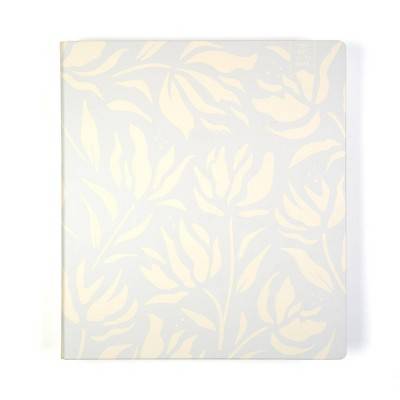 Yoobi Evolve 1" Ring Binder Light Blue Graphic Floral