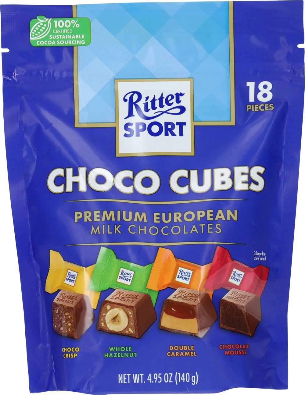 Ritter Sport Choco Cubes Premium European Varity Milk Chocolates ...