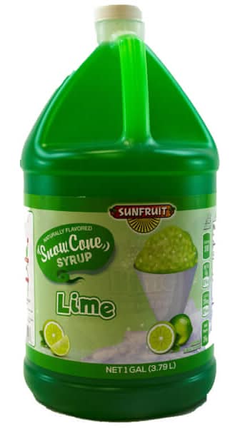 Sunfruit Snow Cone Syrup, Lime (3.79 L)