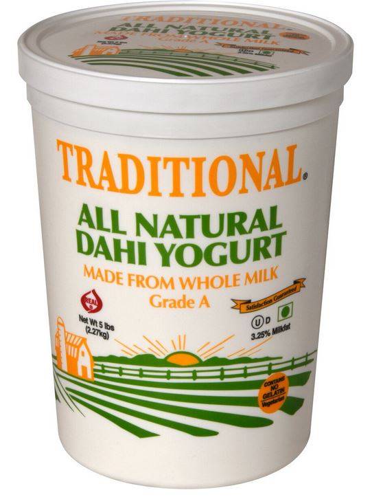 Traditional - All Natural Dahi Yogurt - 5 lbs