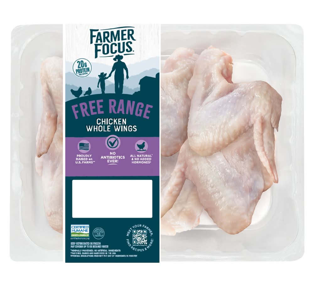 Farmer Focus Whole Chicken Wings, per lb