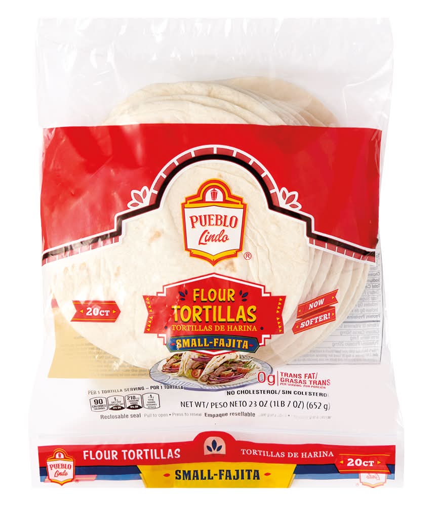 Pueblo Lindo Fajita Flour Tortillas, 20 ct