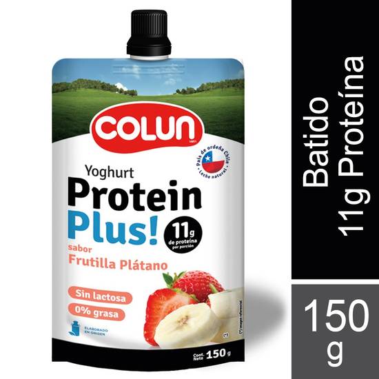 Colun - Yoghurt Protein Plus squeeze frutilla y plátano - 150 g