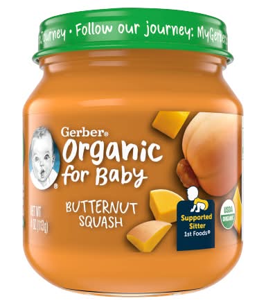 Gerber Organic Stage 1 Baby Food Butternut Squash (4 oz)