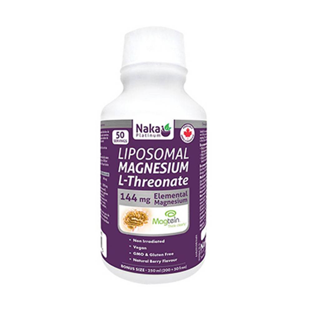 Naka Platinum Liposomal Magnesium L-Threonate 144 mg (250 ml)